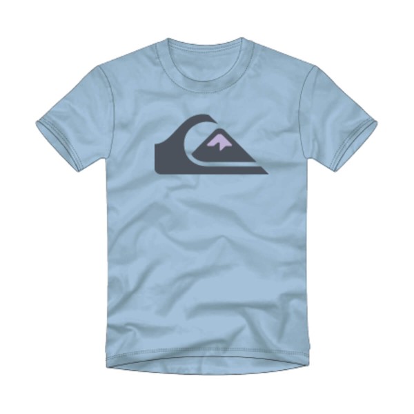 Quiksilver Comp Logo SS T-Shirt hellblau