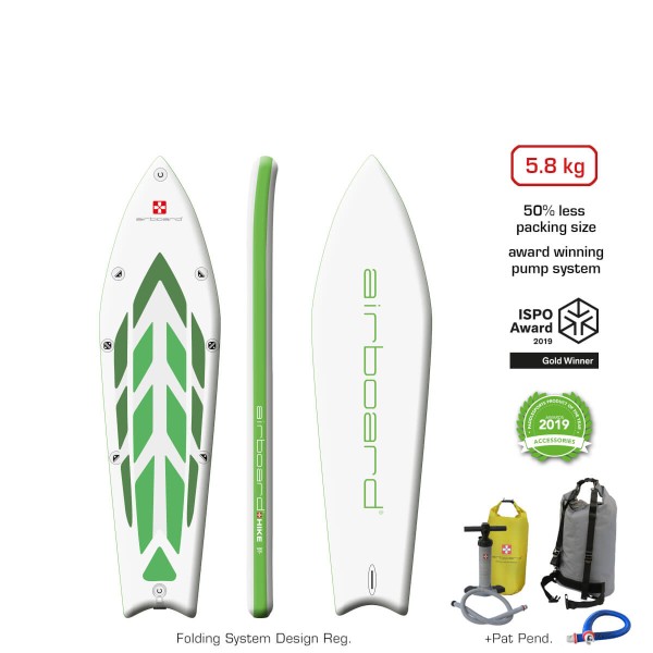 Airboard Hike Ultralight Green 9&#039;9&quot; x 31&quot; SUP Board 2023